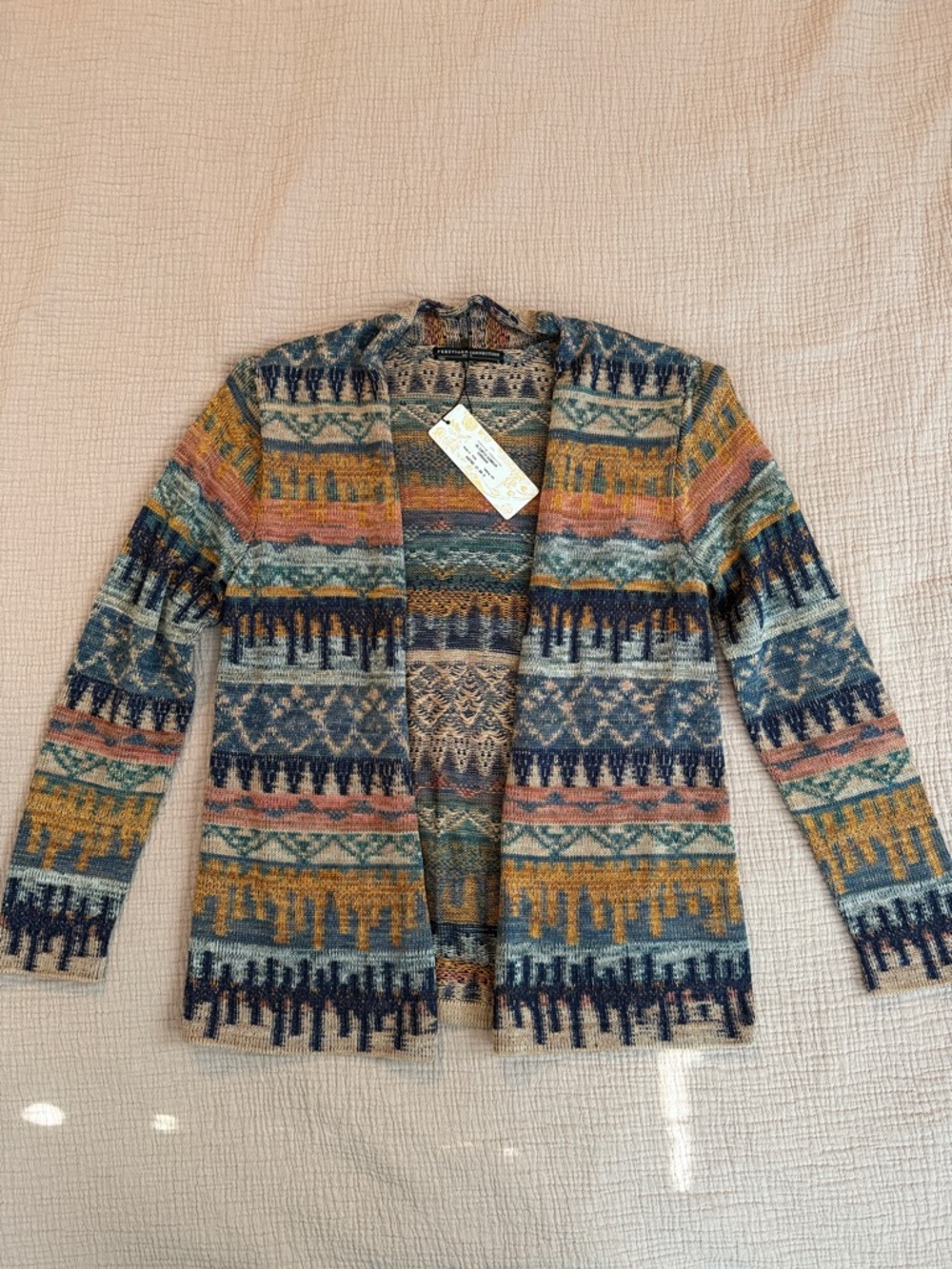 NWT Peruvian Connection Castle Harbour Cardigan - Picture 2 of 8